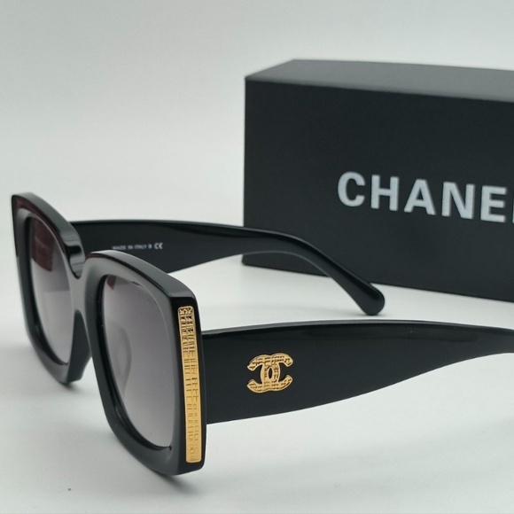 Chanel Rectangle Sunglasses - BRAND NEW WITH BOX AND CASE - RETAIL $575 - Picture 3 of 4